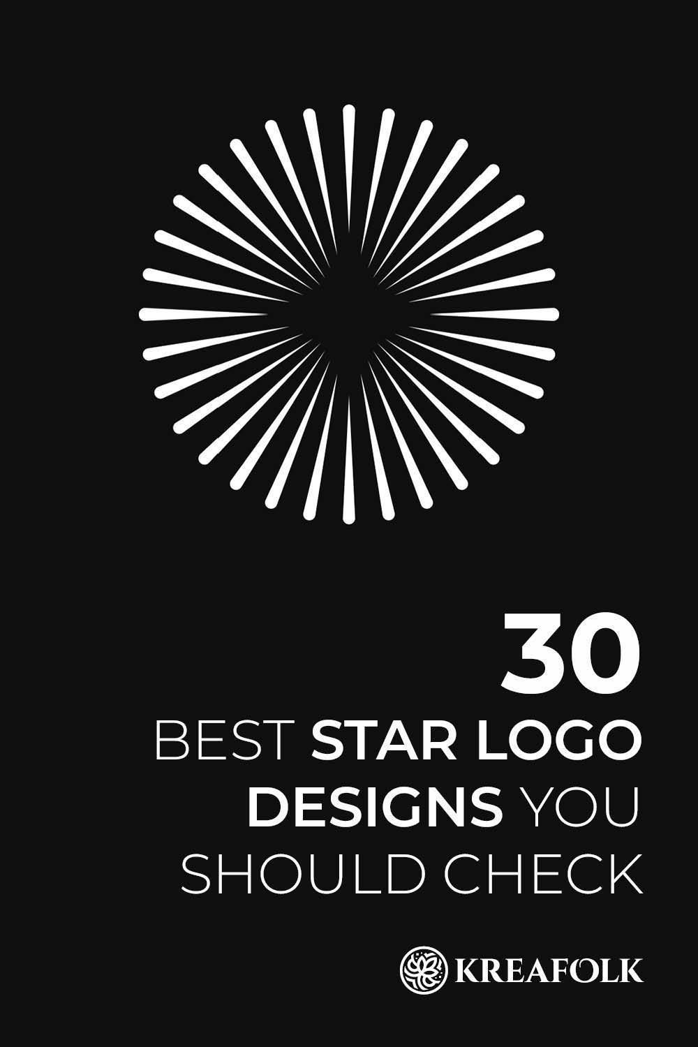 30 melhores designs de logos de estrela para se inspirar em design de logo