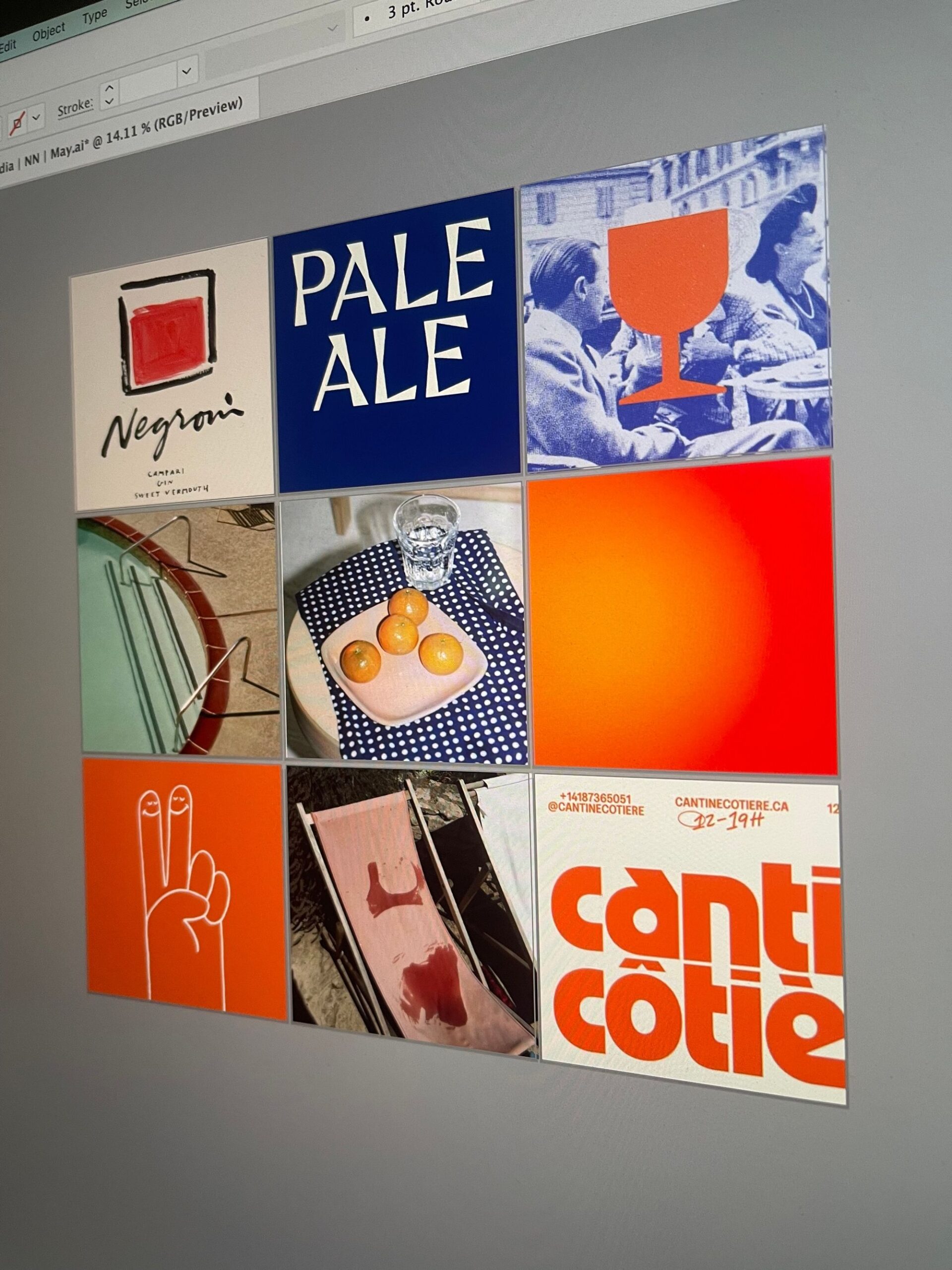 Branding Mood Board inspired by Summer