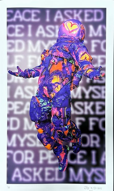 BD White – Édition limitée “The Colors Don’t Fade” – giclée – 61 x 36.8 x 0.01 cm