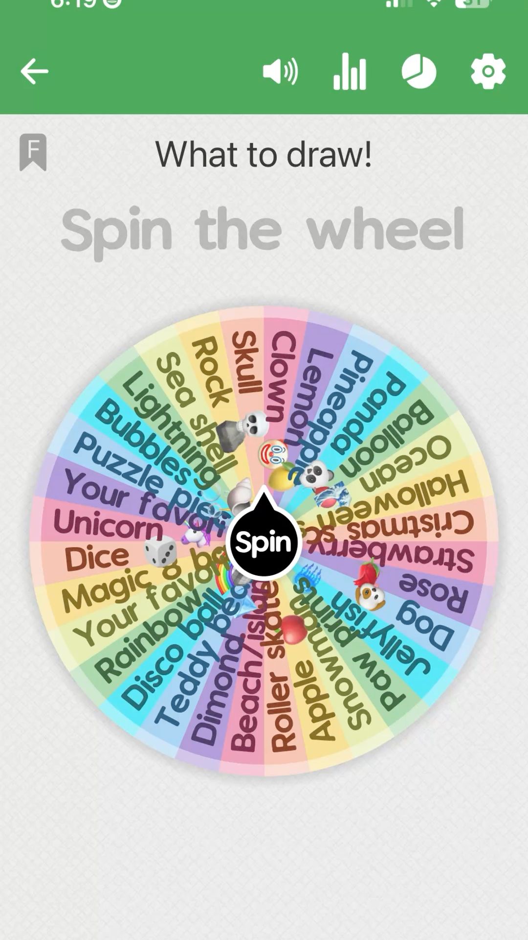 What to draw free spin the wheel  randomizer!
