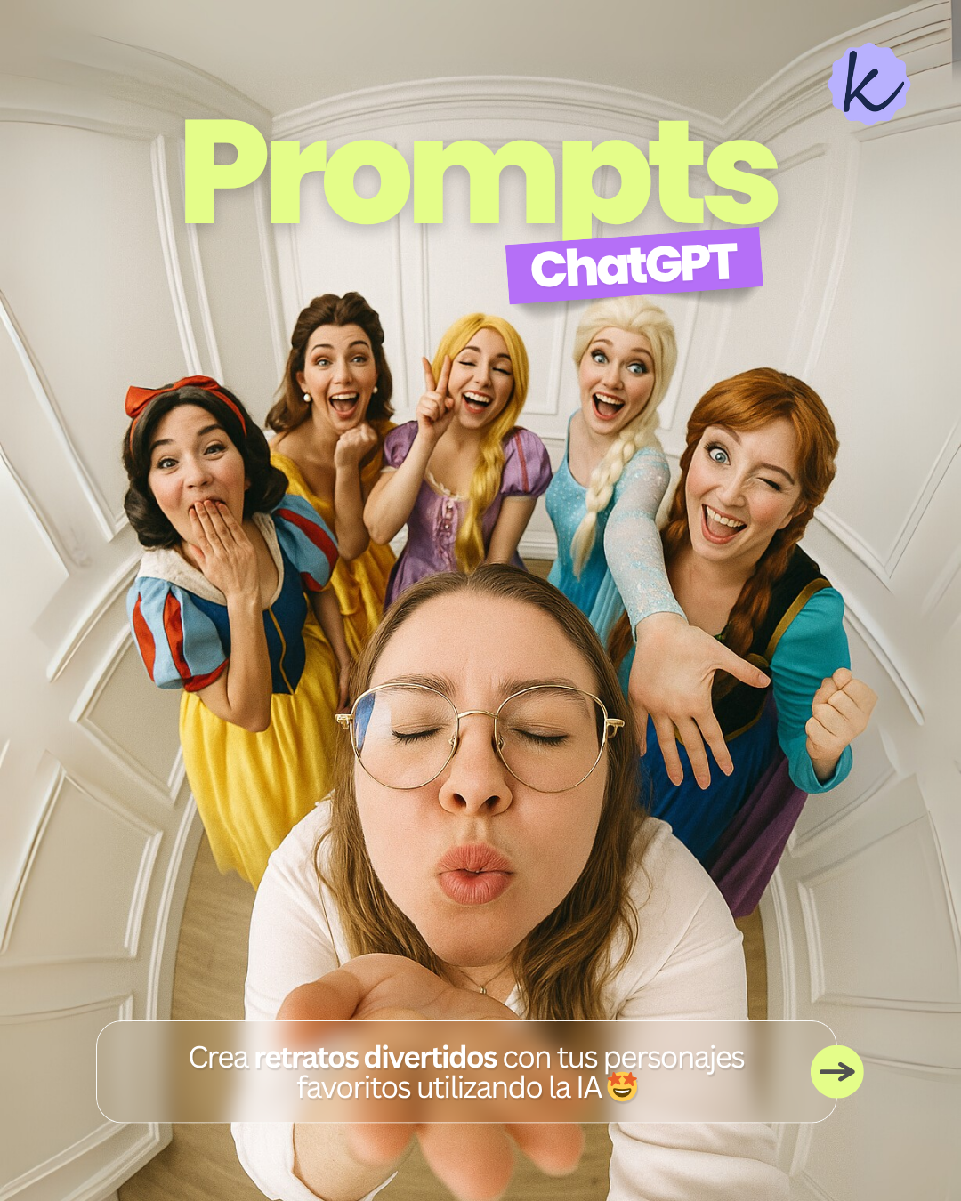 Crea retratos con tus personajes favoritos usando ChatGPT. 🖼️🤖🫶🏻