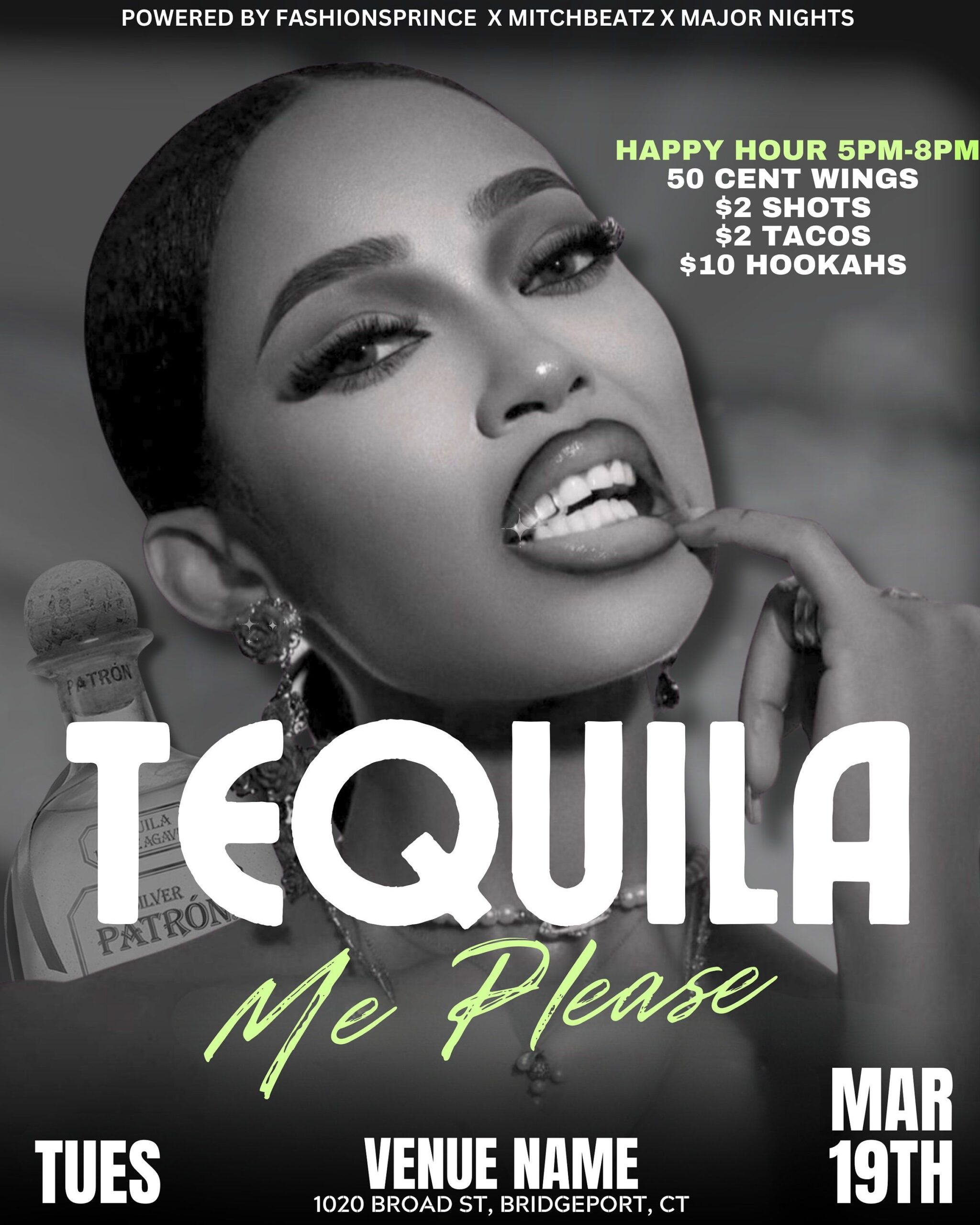 Modèle Canva de flyer de club en mouvement/animé modifiable