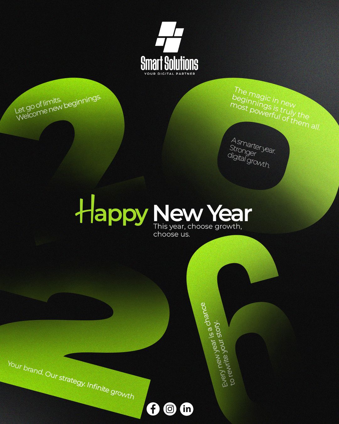 New Year 2026 Creative Design | Smart Solutions