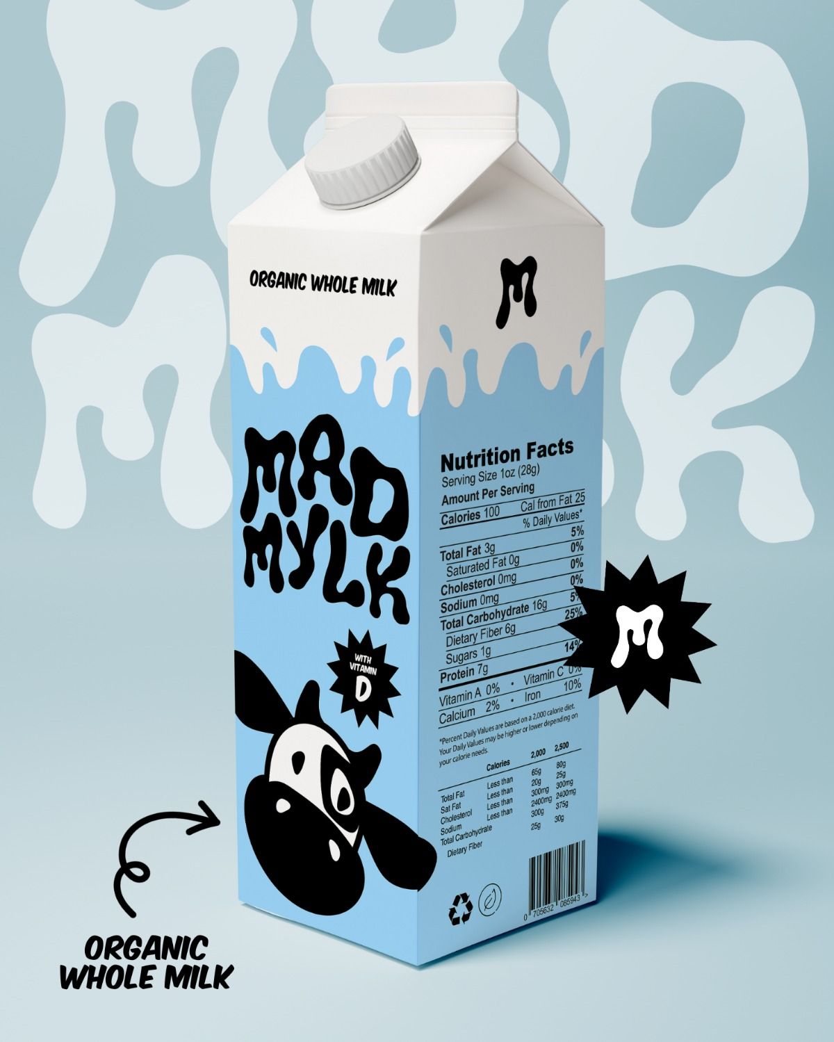 MAD MYLK Packaging and Logo Design