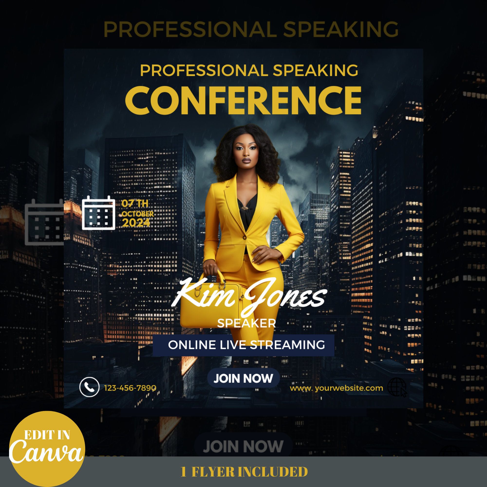 Flyer numérique, Flyer professionnel, Flyer de réunion, Flyer de conférence, Flyer en toile pour bricolage, Flyer modifiable, Flyer professionnel, Webinaire, Réseaux sociaux