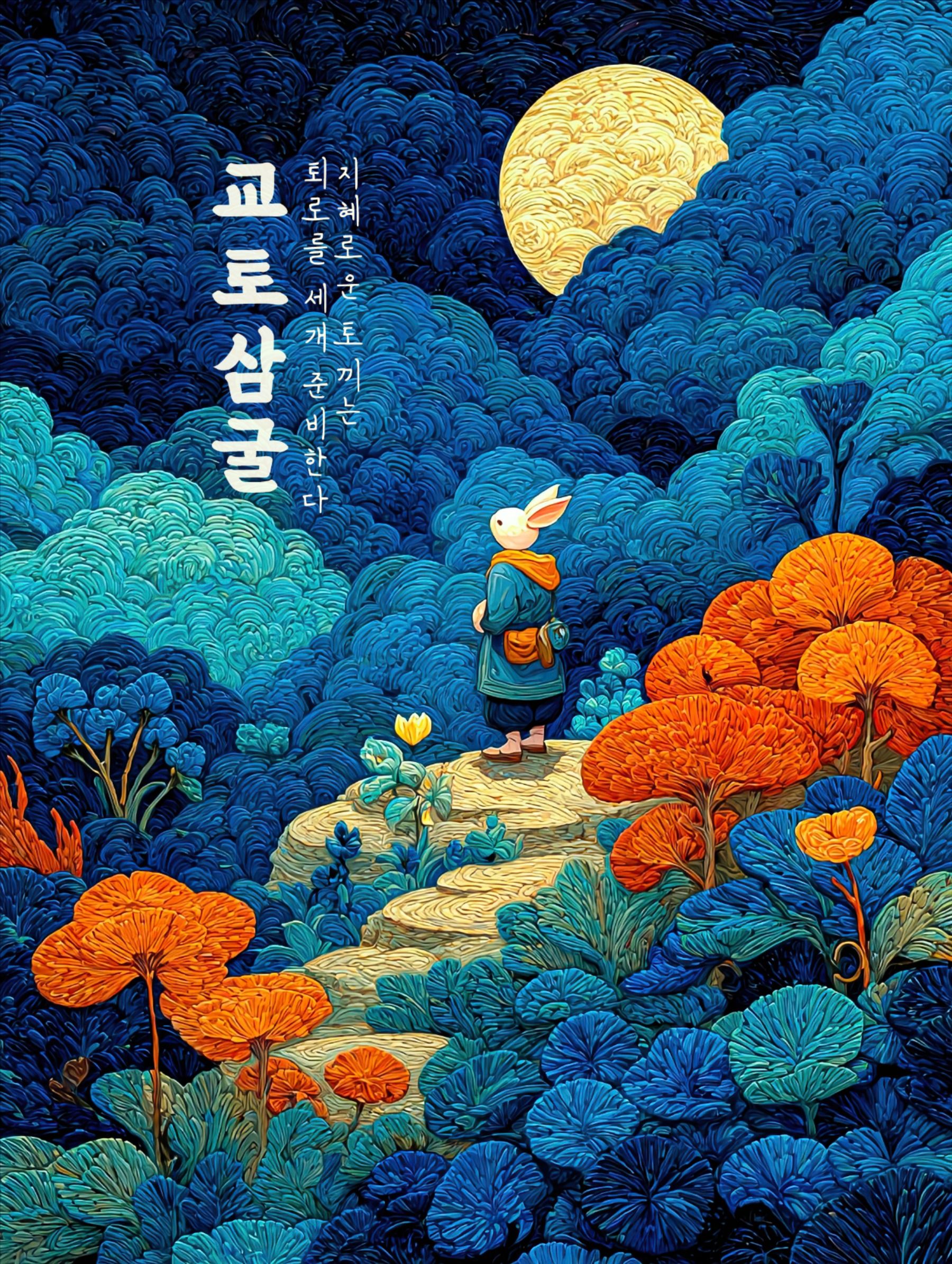 Korean Animal Symbolism Wall Art – Printable Tiger, Crane, and Koi Poster Set