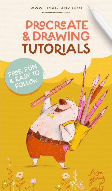 Easy drawing tutorials – Lisa Glanz