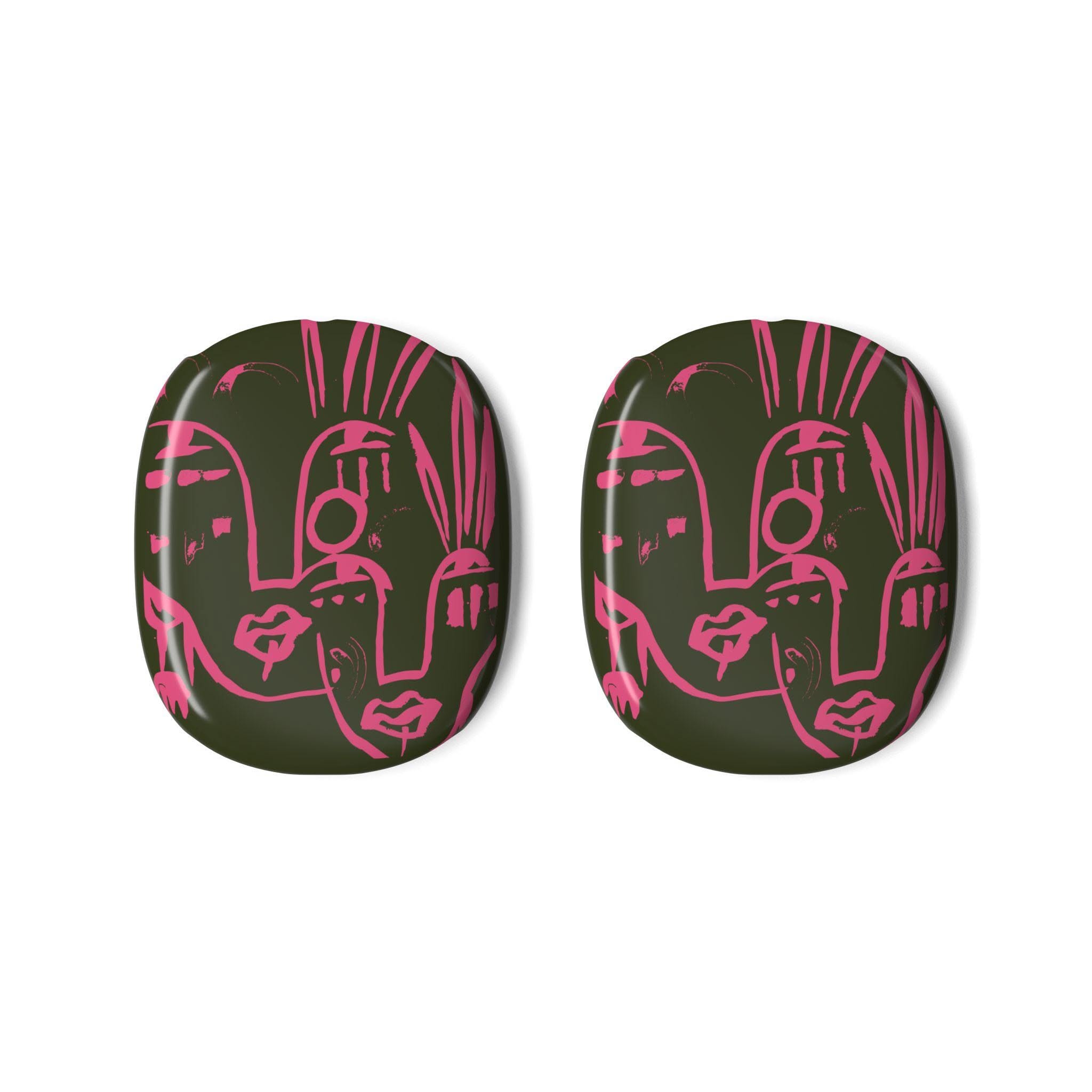 Étui pour AirPod Max Totem Abstract Faces | Gabrielle Fabunmi