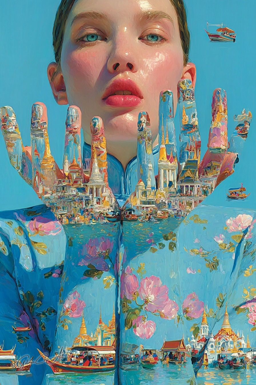 GoldenChi Universe | Thai Surreal Art in Living Hands