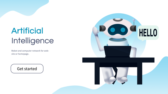 Artificial Intelligence Ai Technology Background With Robot Banner | PSD Free Download – Pikbest