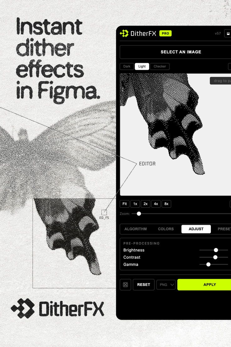 Instant Dither Effects in Figma | Fast Retro Photo Plugin for Designers