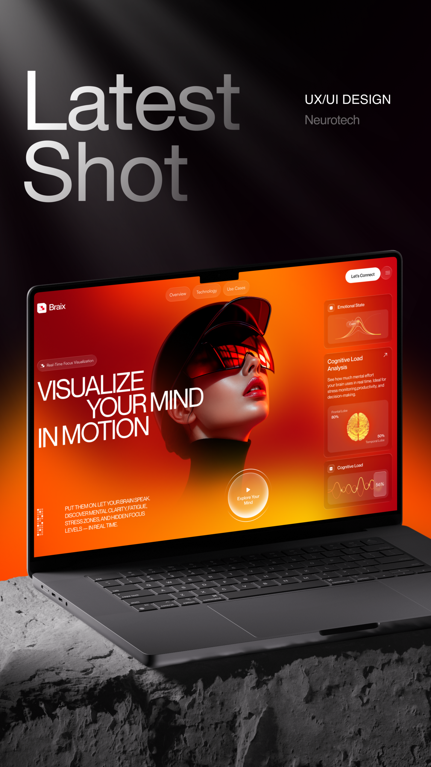 Futuristic Neurotech UX — Real-Time Brain Interface Design