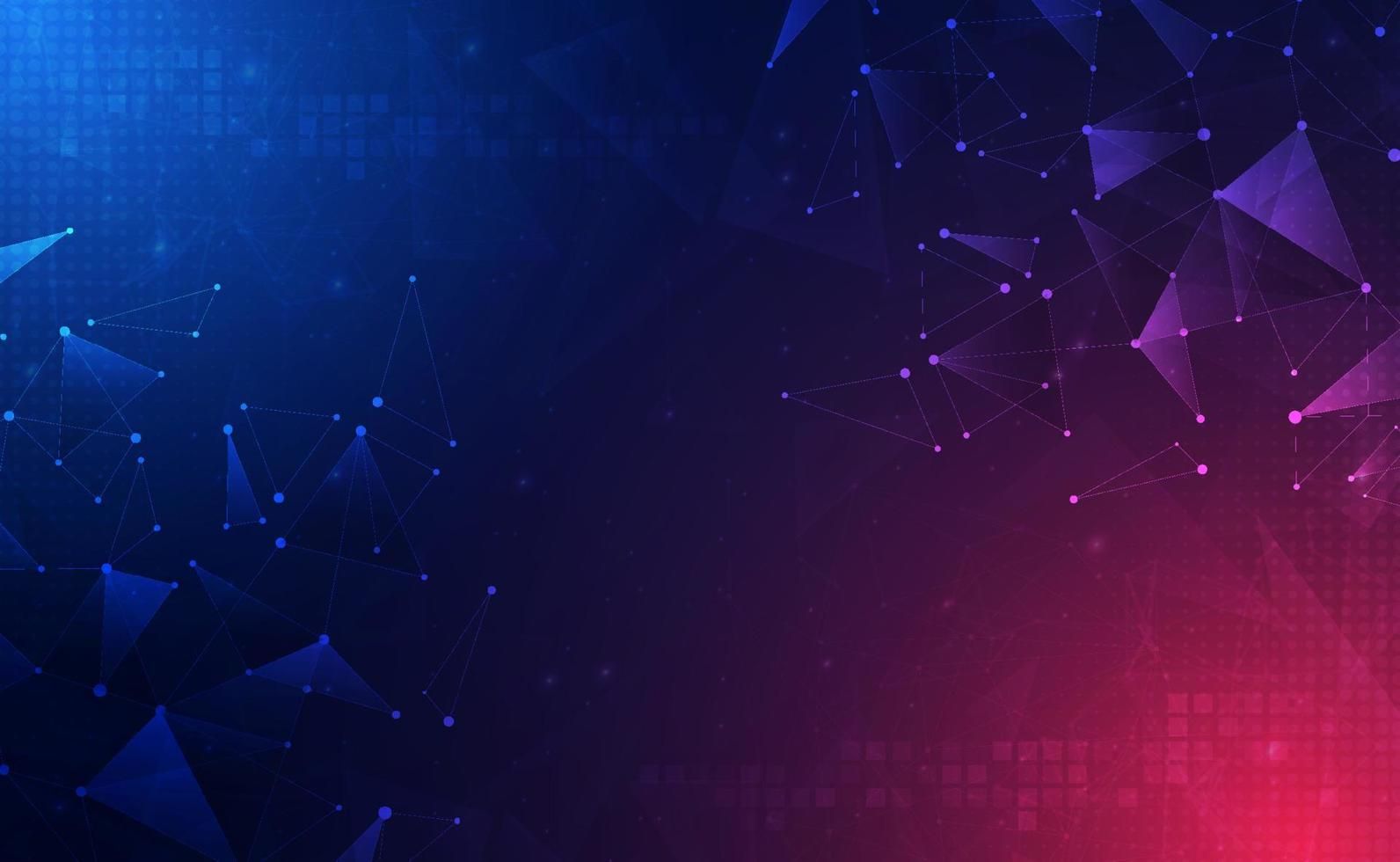 circuitos de tecnologia digital fundo gradiente vermelho azul, ai big data iot, segurança de nuvem cibernética, tecnologia de wifi de néon abstrata, futuro de inovação, conexão de rede de internet futurista, ilustração vetorial