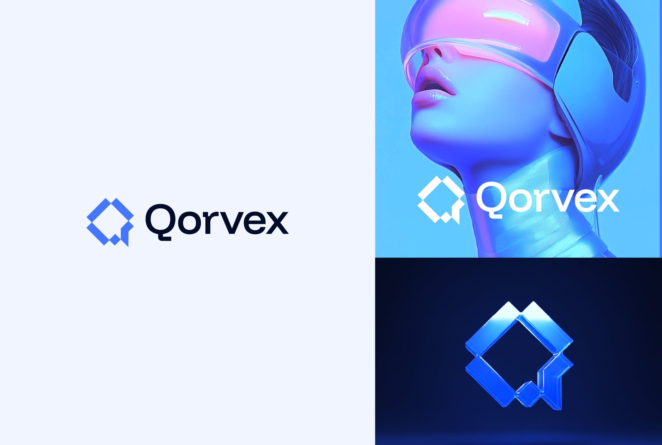 Qorvex — Futuristic Tech Logo Design