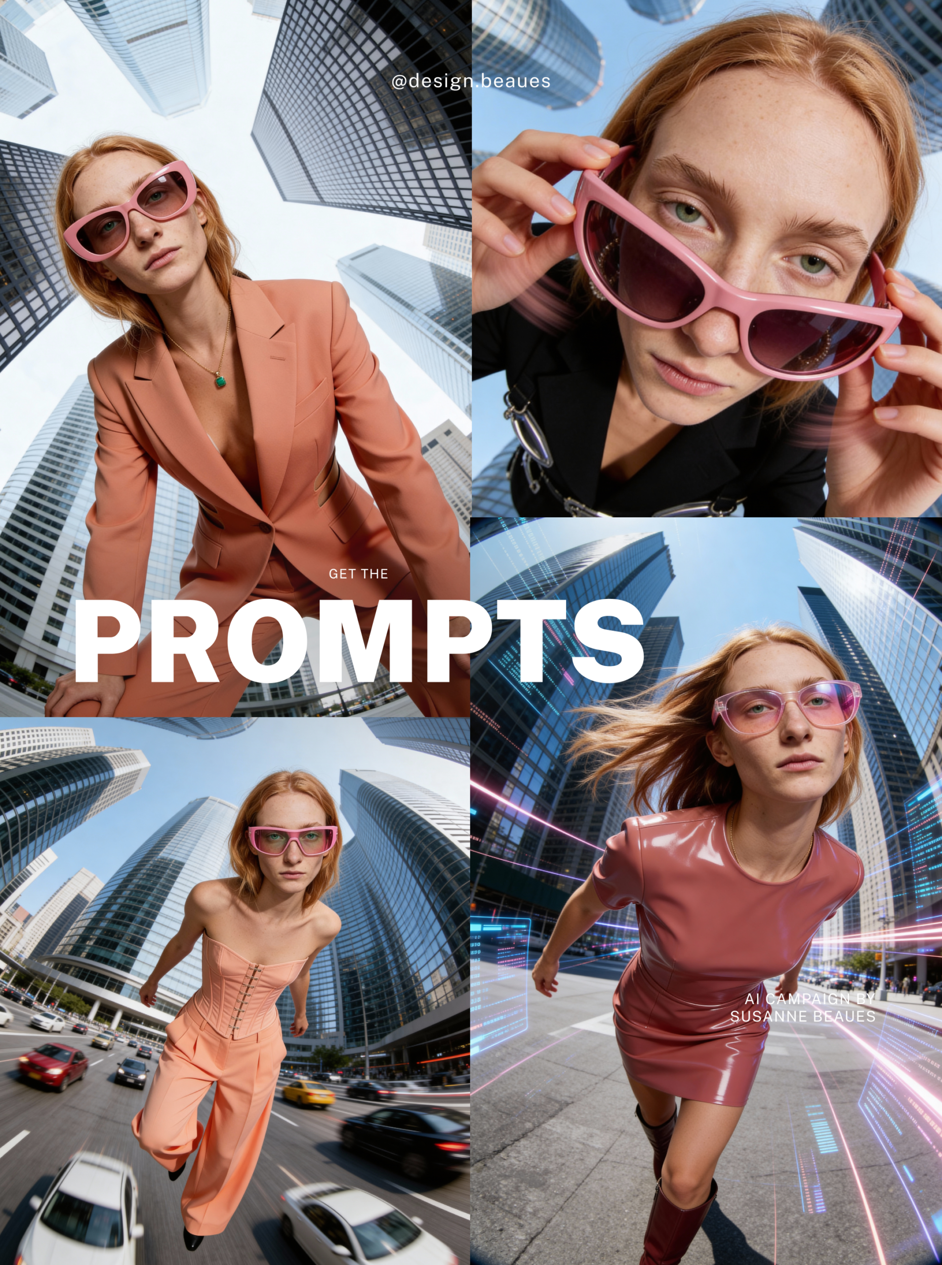 Prompts for Futuristic Glasses Brand Accessories AI Magazine Advertising Marketing Campaign