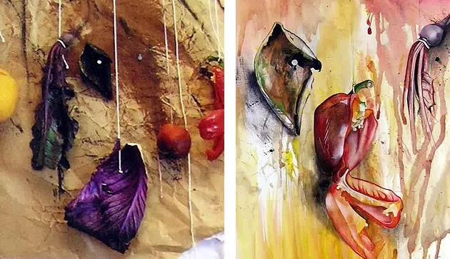 AS Art Exam: Paintings of Decaying Fruit 98%
