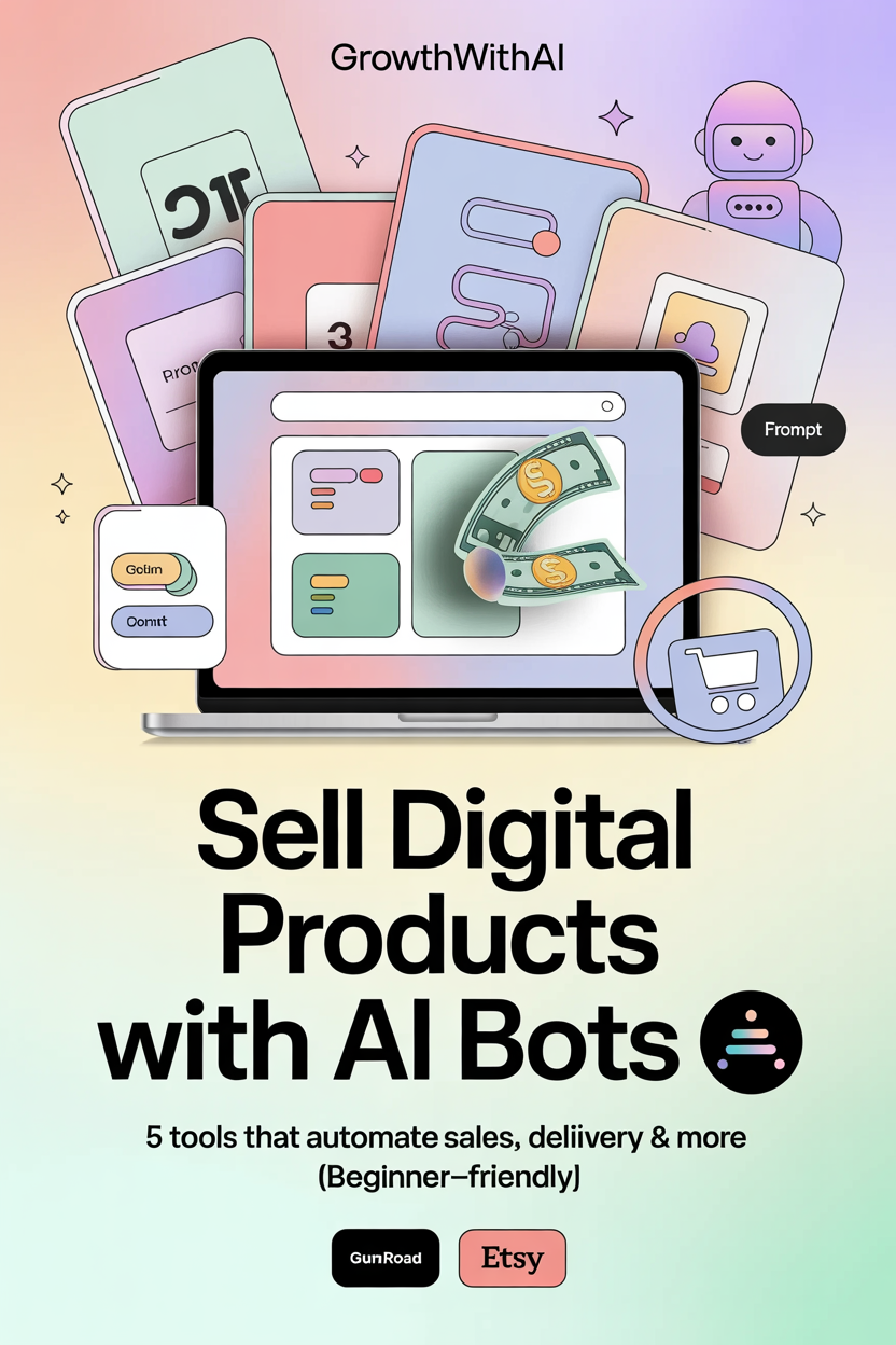 How to Sell Digital Products with AI Bots — No Tech Skills or Experience Needed