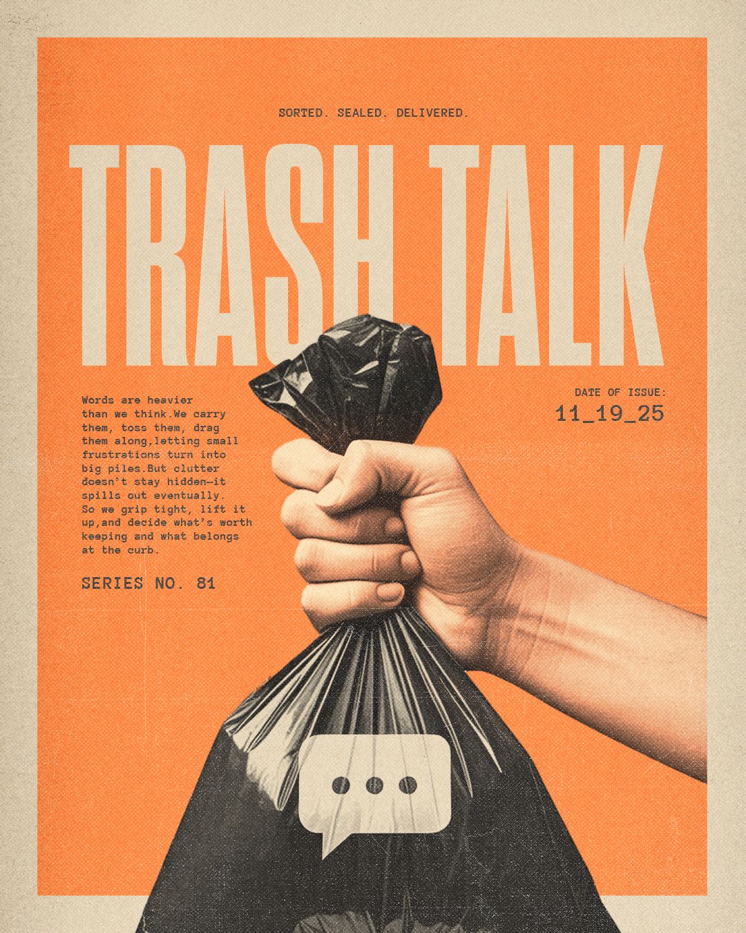 Trash Talk – Retro Poster Design