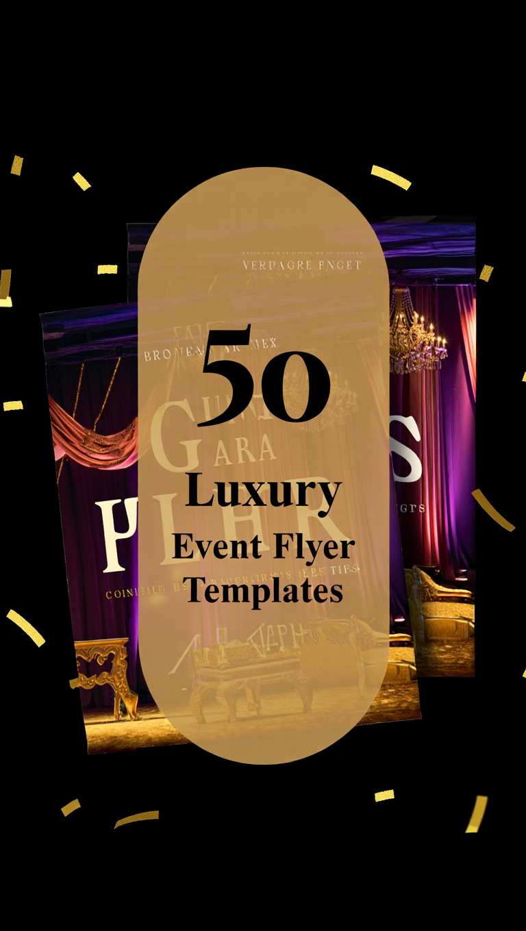 Luxury Gala Night Event Flyer Design Canva Flyer Template for Events