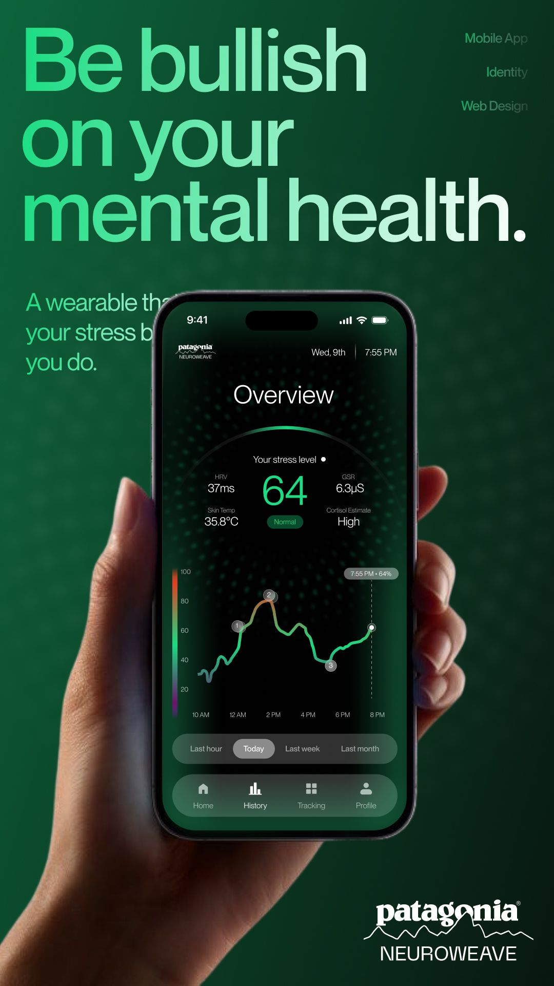 Patagonia NeuroWeave – Mobile App Concept