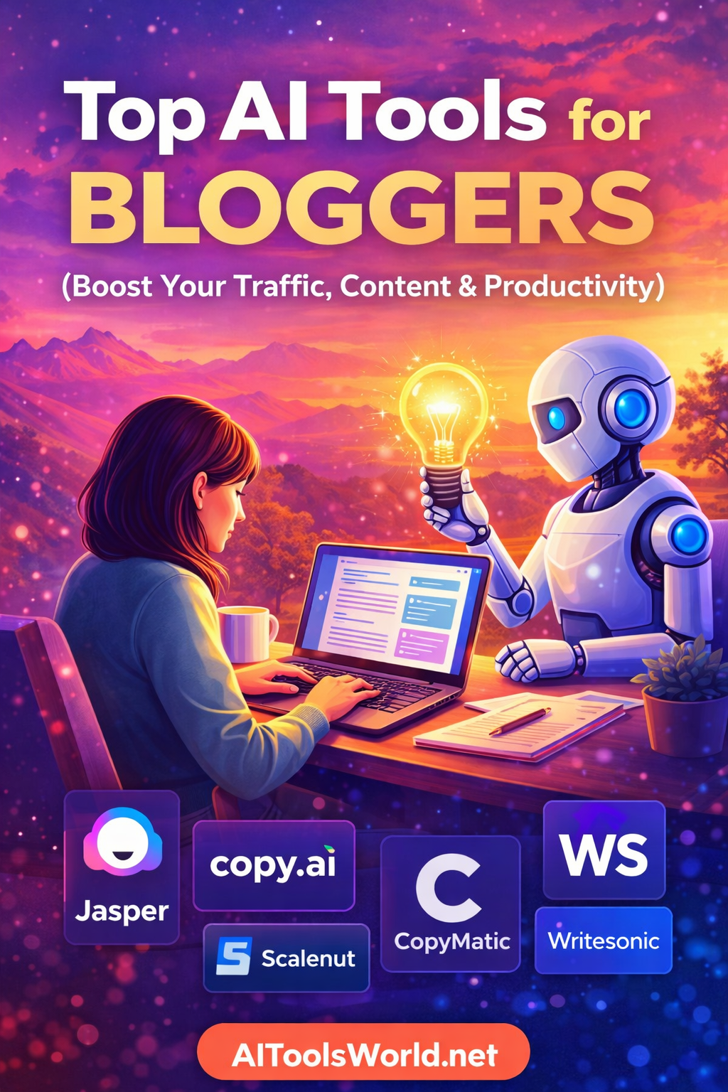 Top AI Tools for Bloggers in 2026  Boost Your Traffic, Content & Productivity