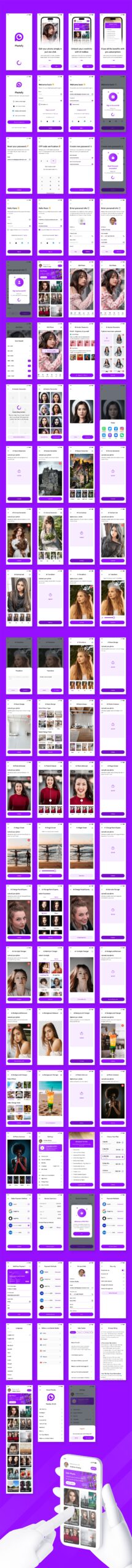 Photofy – AI Photo Editor App UI Kit