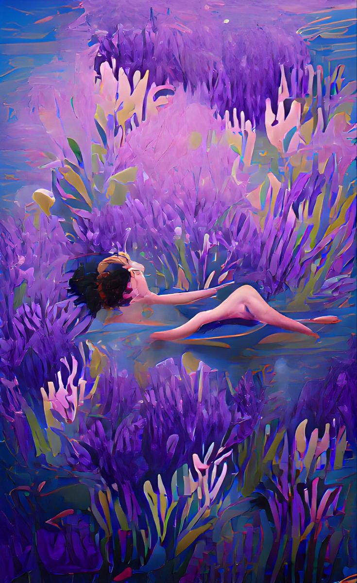 “Swimming in lavender hymns”