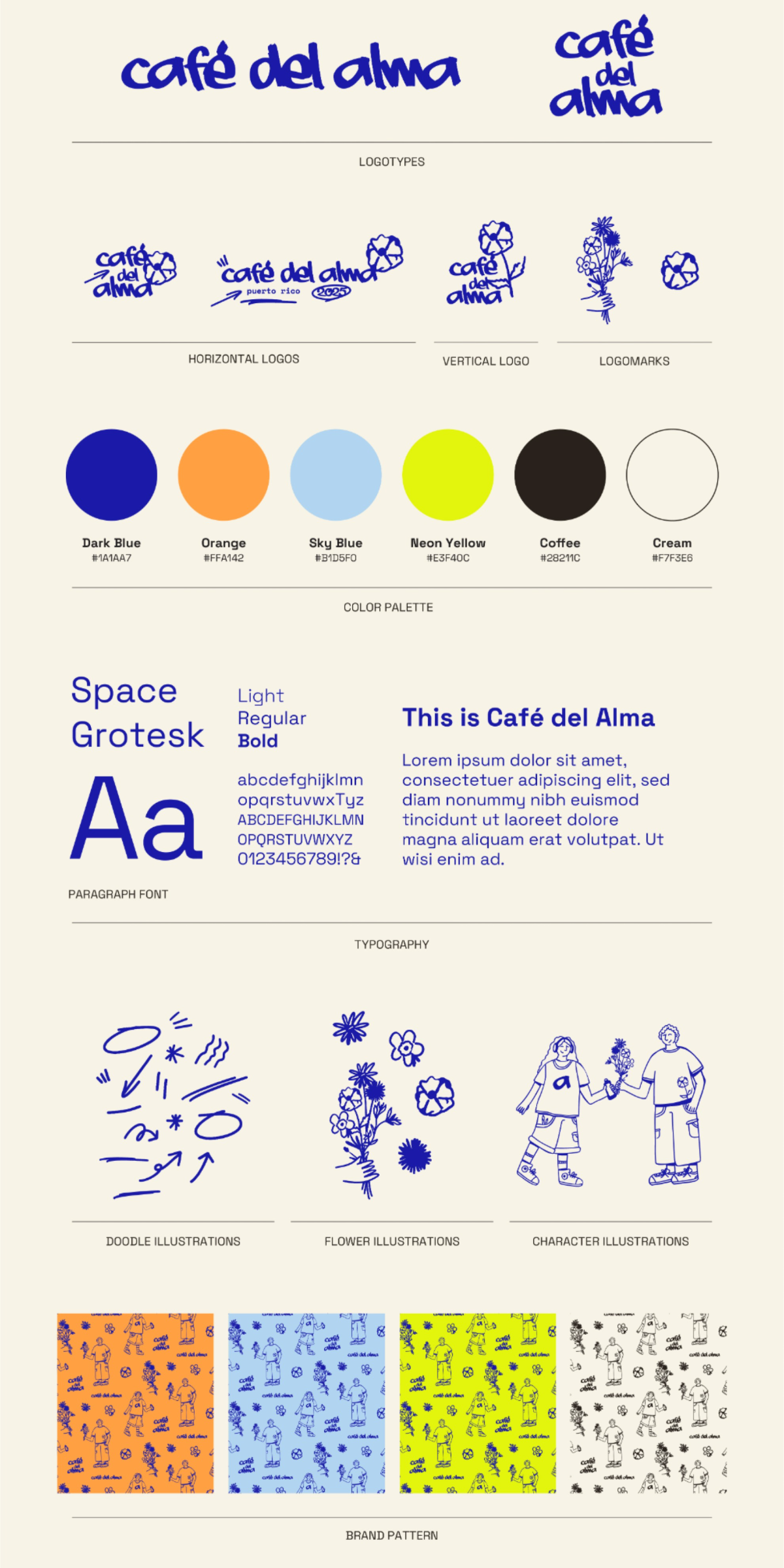 Café del Alma: Modern Logo & Brand Identity for 2025 Cold Brew Coffee