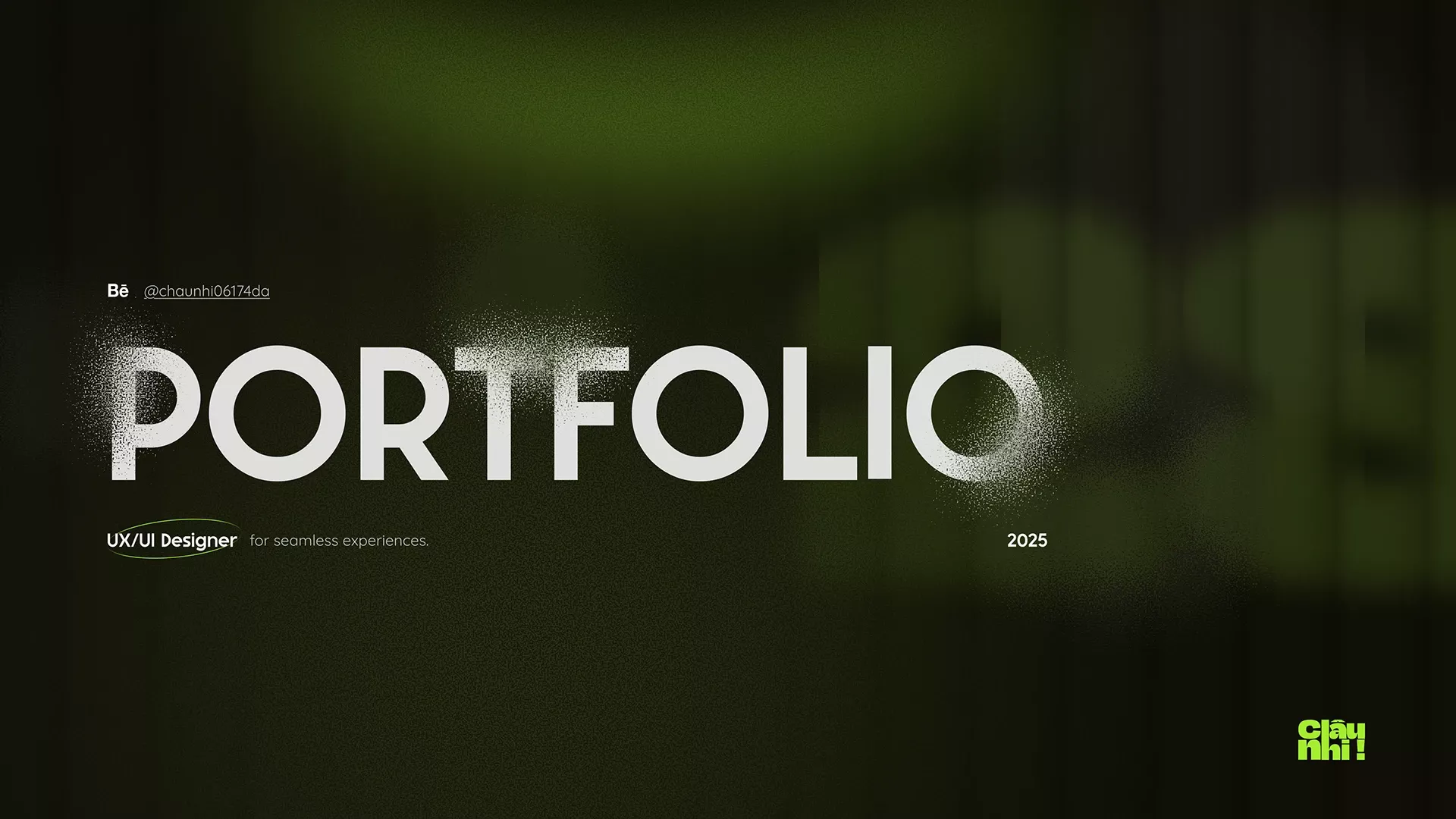 Portfolio – 2025 – UX/UI Designer – Châu Nhii