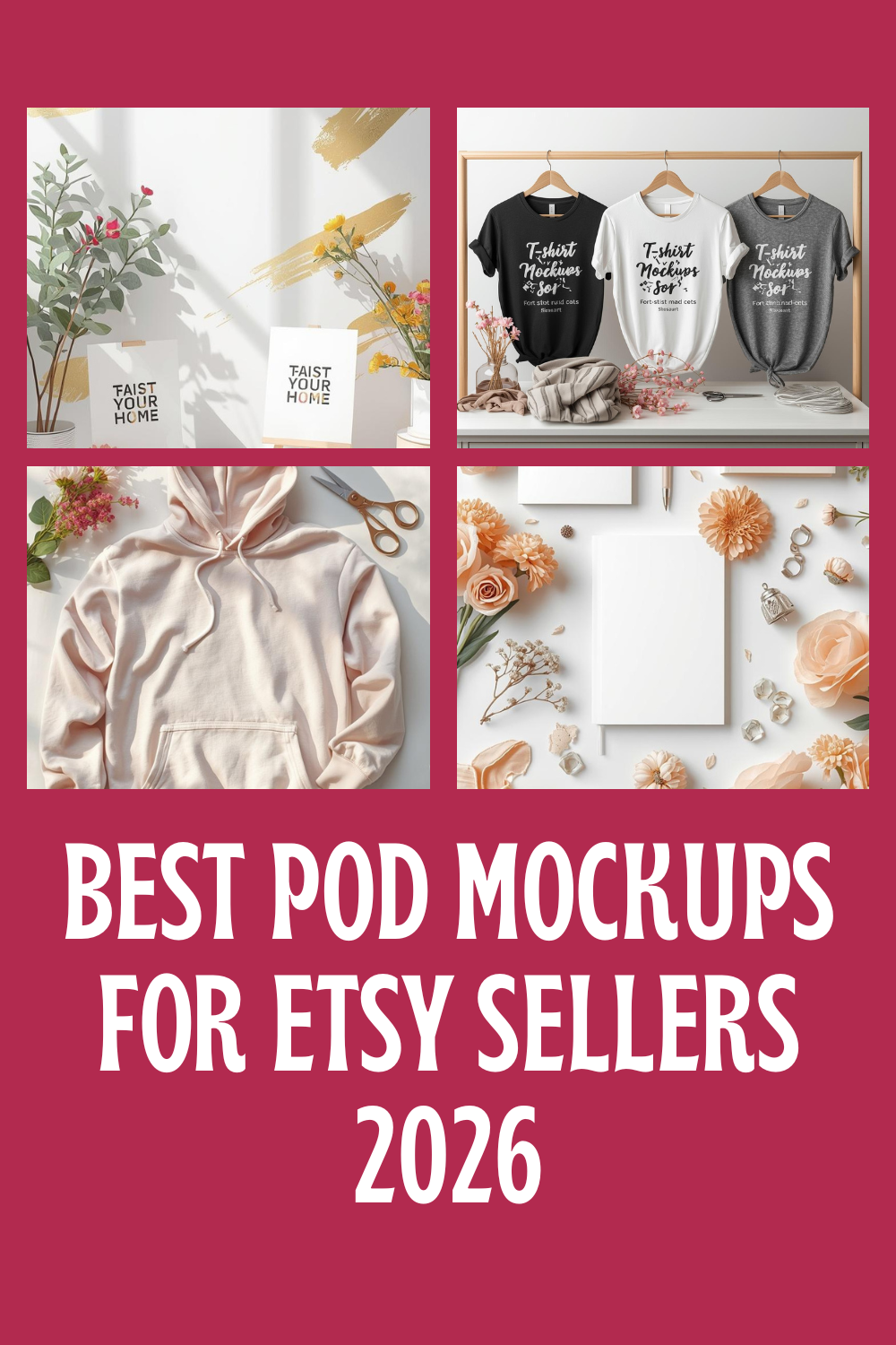 Best POD Mockups for Etsy Sellers 2026: T-Shirts, Hoodies, Journals & More