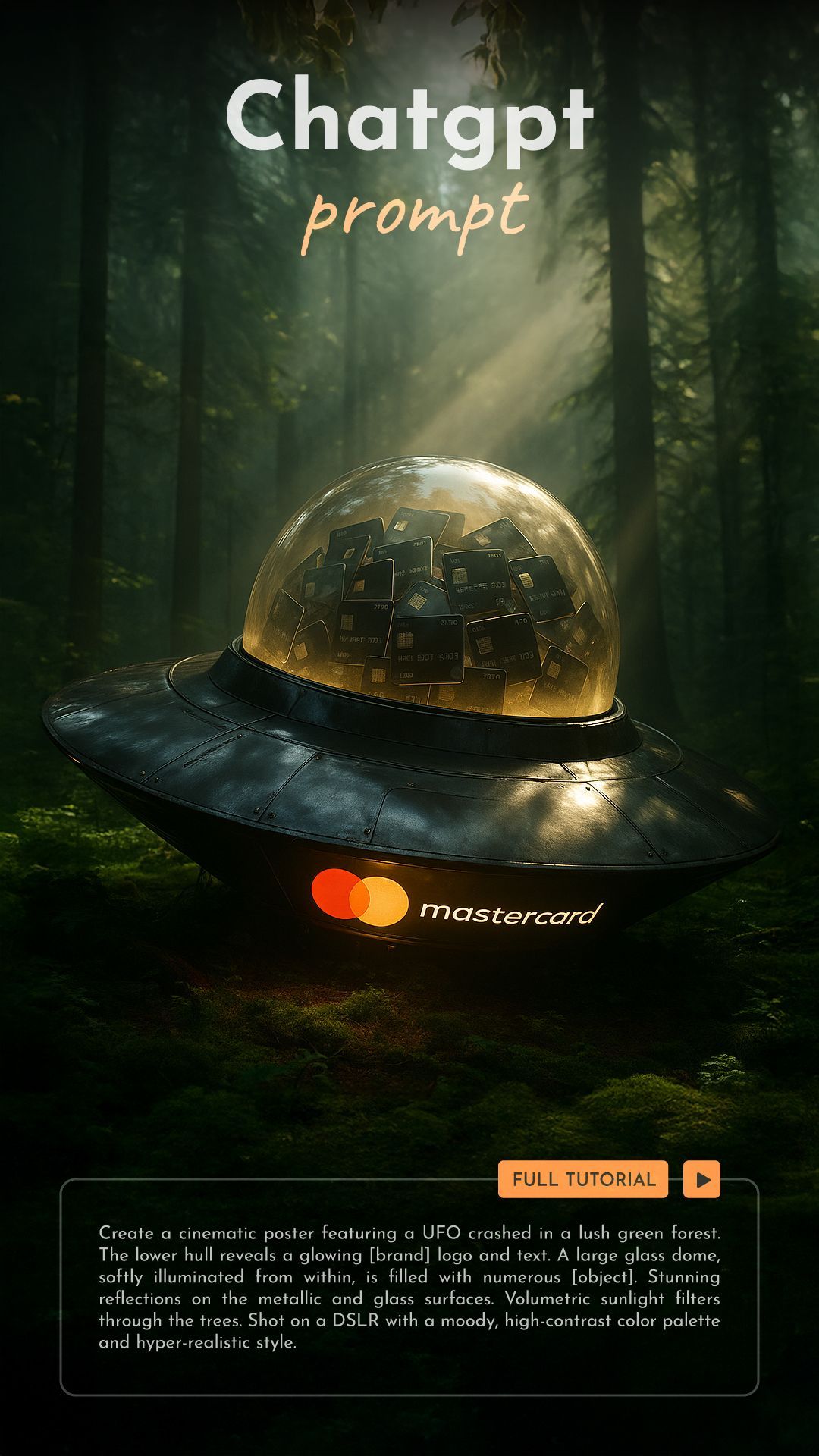 Crashed UFO With Branded Goods | ChatGPT