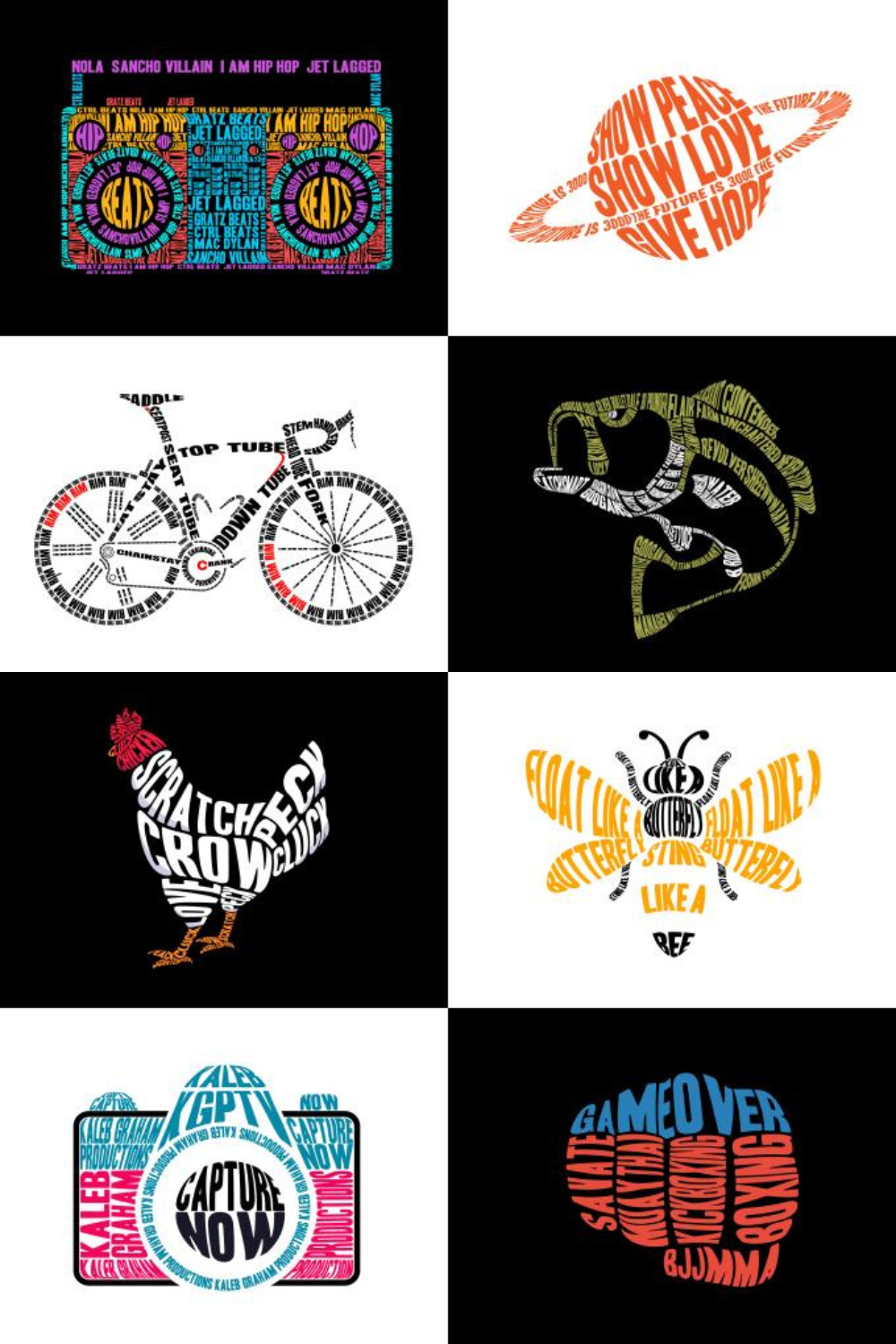 Do word cloud art and typography t shirt design