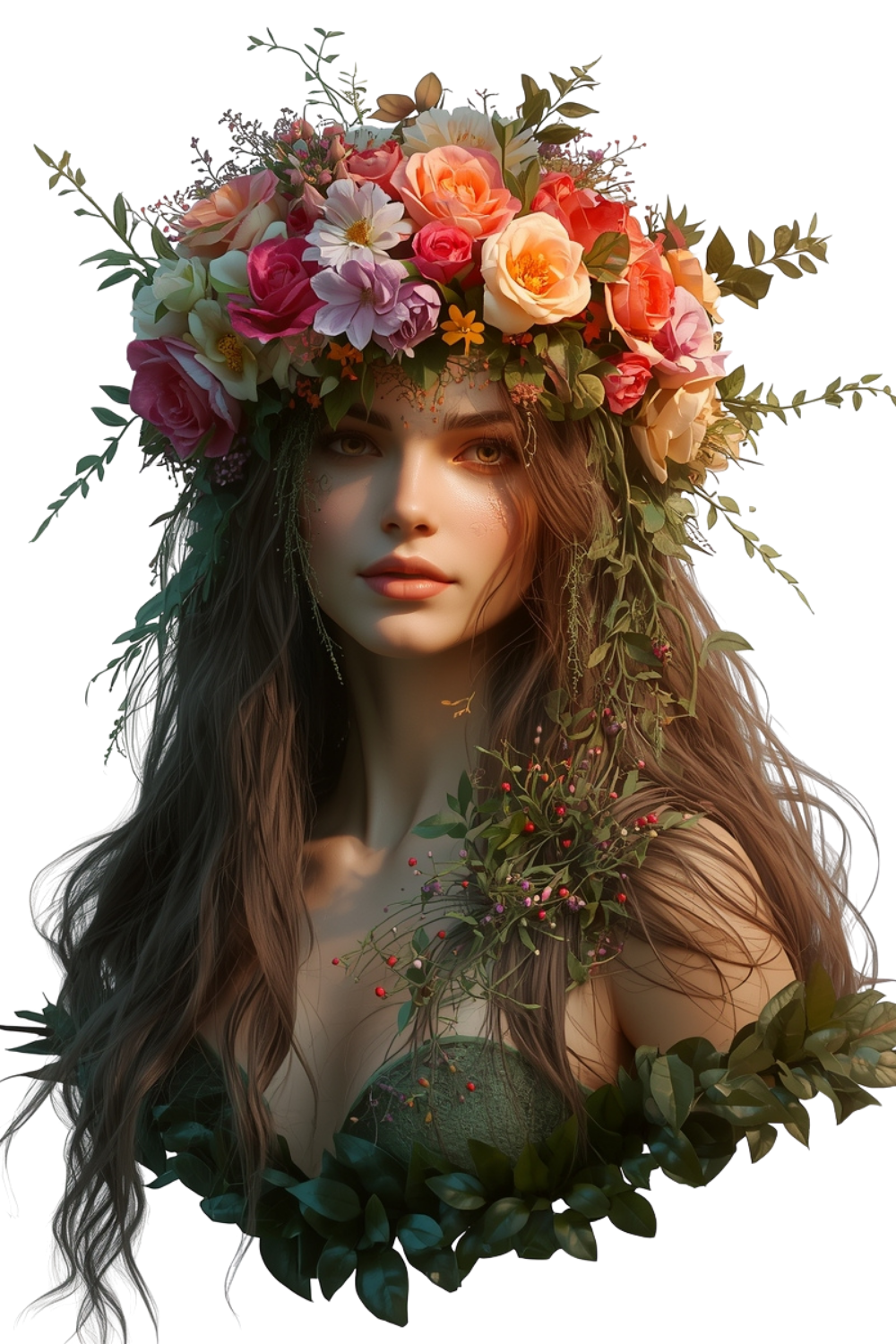 Mystic Forest Nymph 🌙 Pagan Inspired Clipart