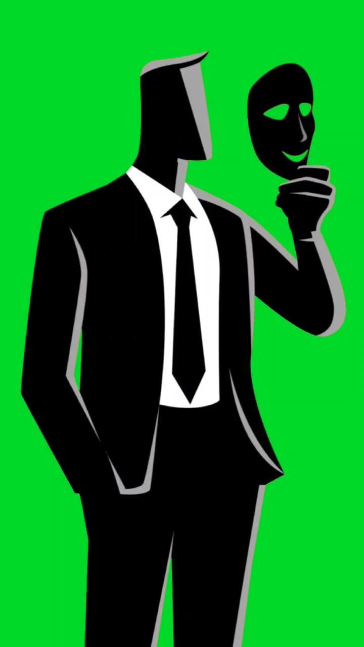 illustration silhouette  Video Mask man