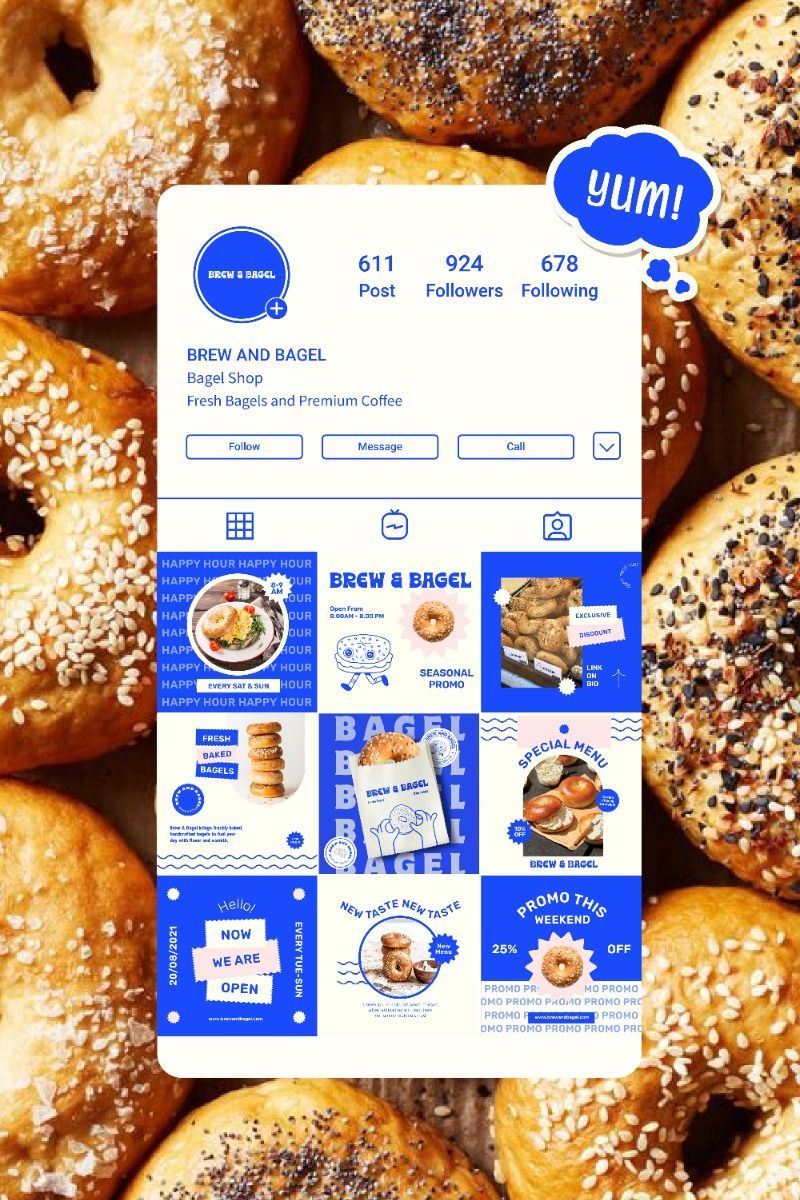 Brew and Bagel Brand Identity