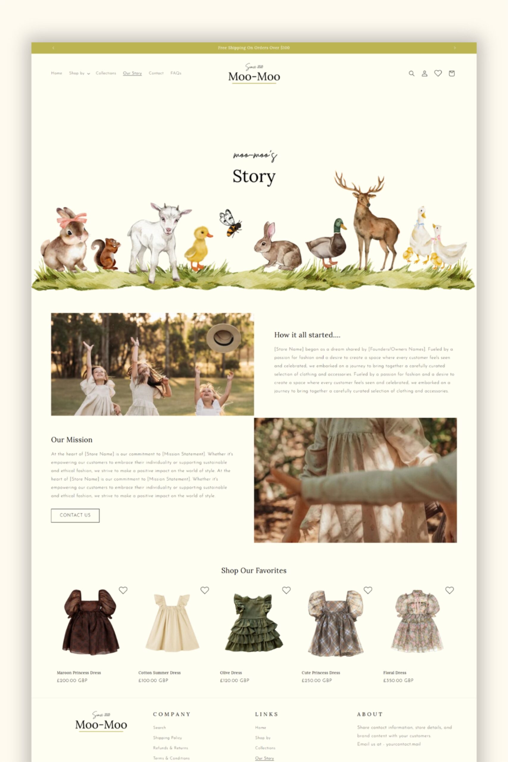 Cottage Core aesthetic, minimal website design, ecommerce store, website design, cute website design