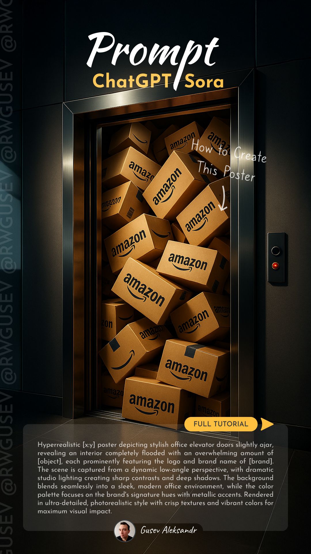 ChatGPT & Sora Prompt: Trendy Office Elevator