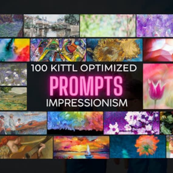REQUESTED: Kittl Prompts | 100 Impressionism AI Art Prompts | Create AI Art | MidJourney | DallE …