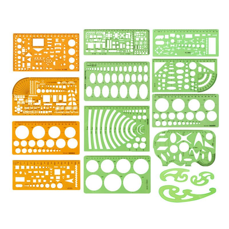 Règle ovale circulaire, dessin durable, conception de meubles, modèle d’architecte, règle de dessin,