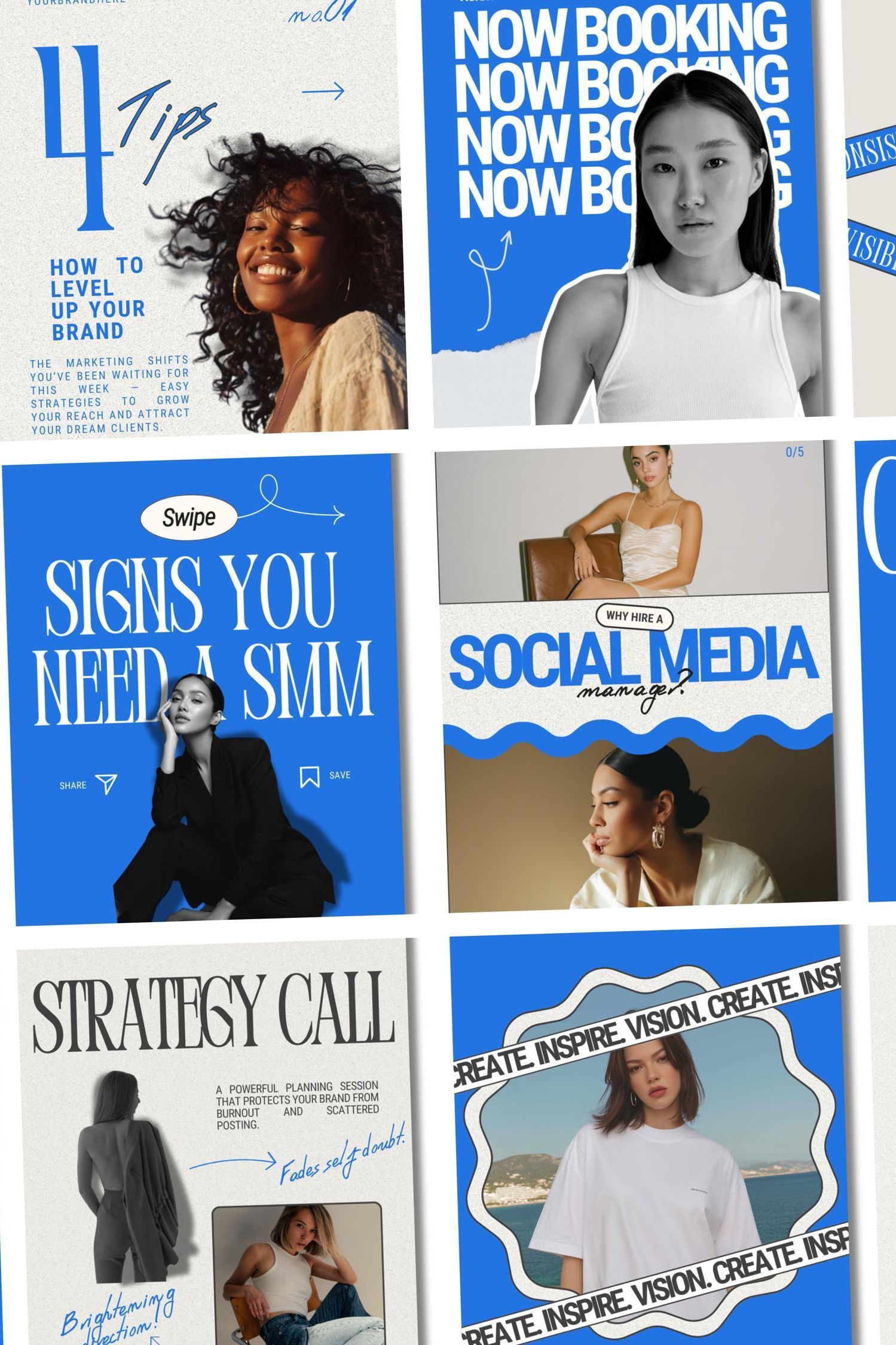 Instagram Templates for Social Media Managers | Modern Aesthetic & Strategy Tools