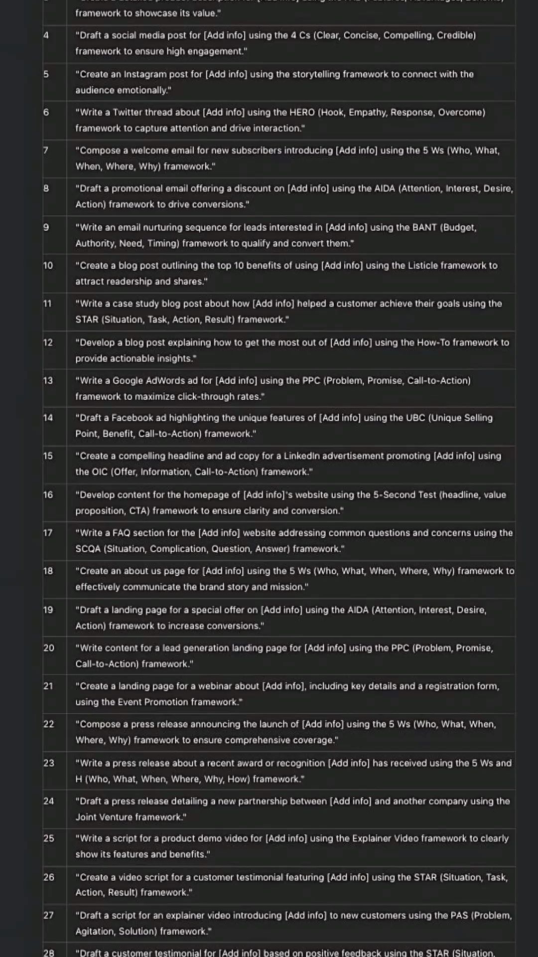 Effective AI Prompts for Content Creation in Digital Marketing