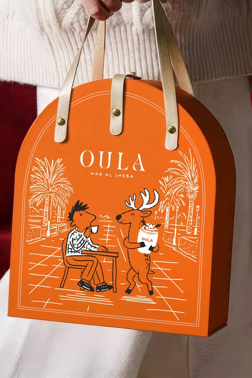 OULA Coffee Pop-Up Packaging Design by Sergio Laskin – Illustrated Brand Identity