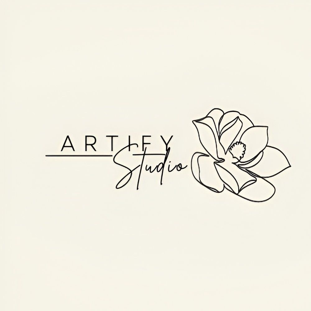 Logo DIY modifiable moderne et minimaliste, modèle de logo simple, téléchargement immédiat