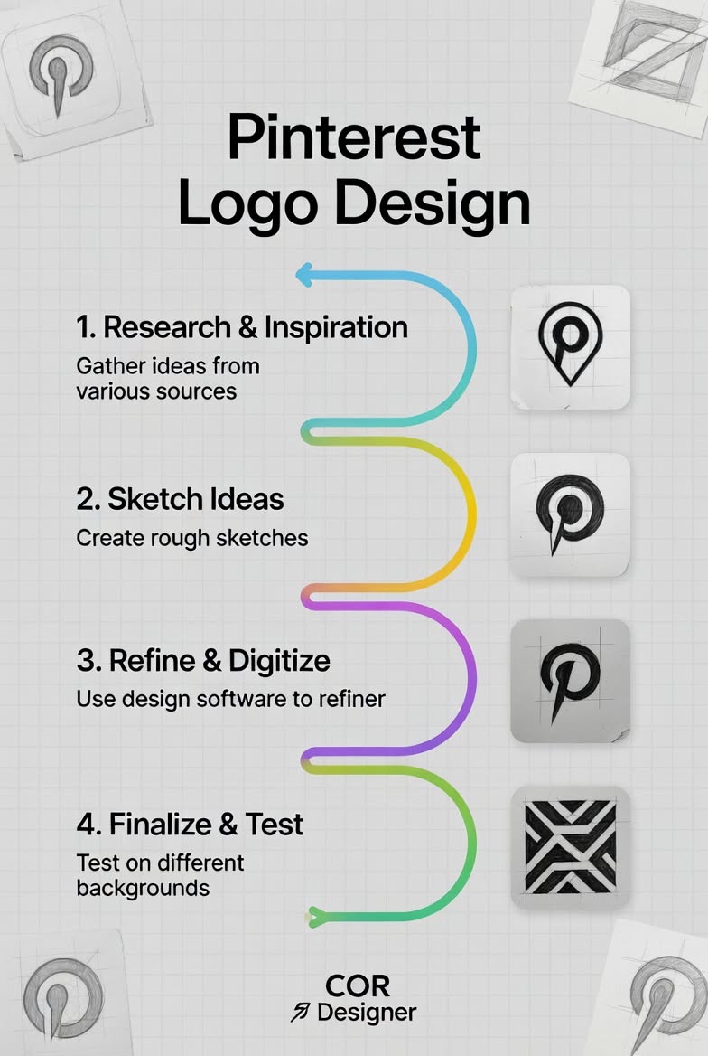Pinterest logo design