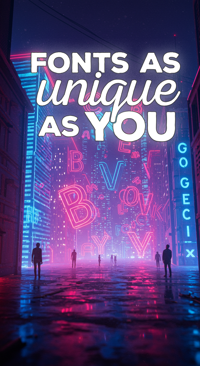 ✨ Fonts as Unique as You! Font Generator