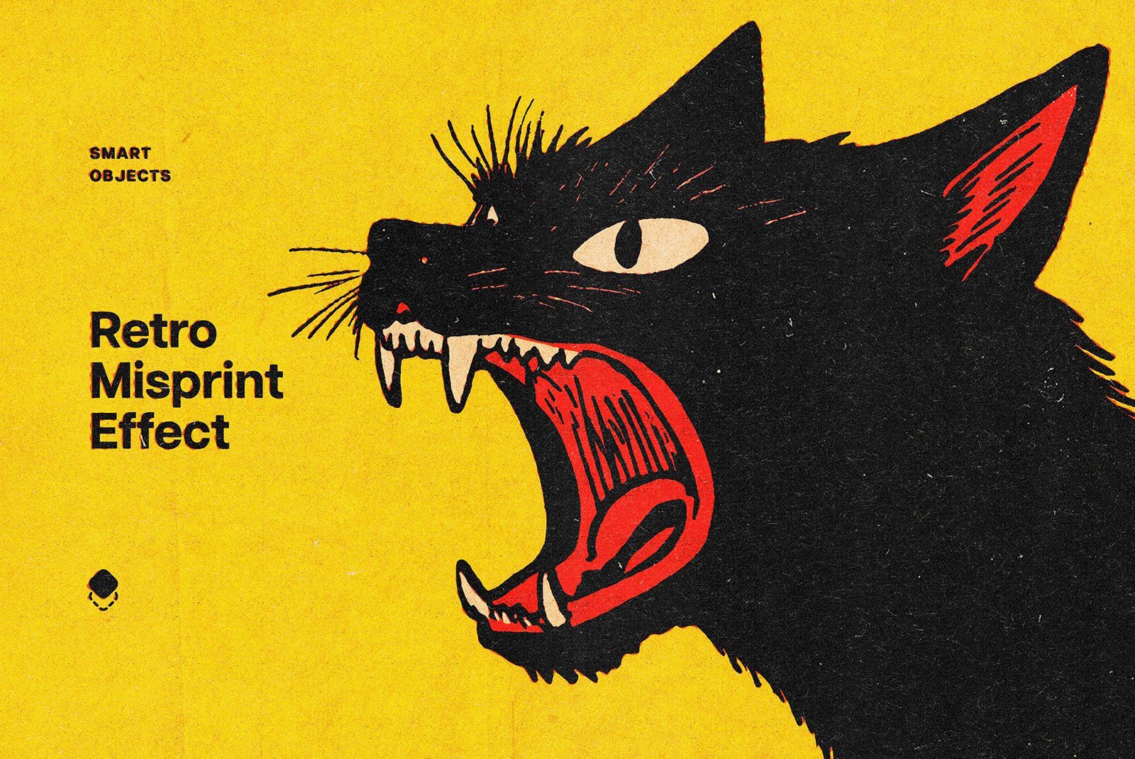 Retro Misprint Design Effect