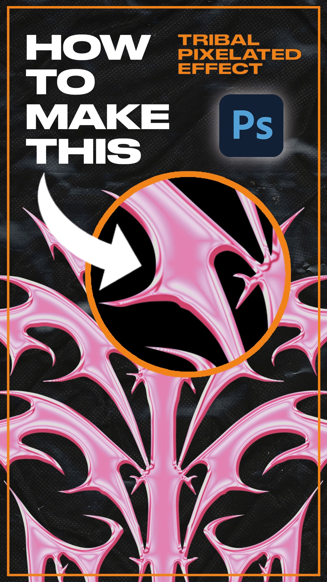 How to create a Chrome Effect with #photoshop on a tribal shape – Graphic Design Tutorial