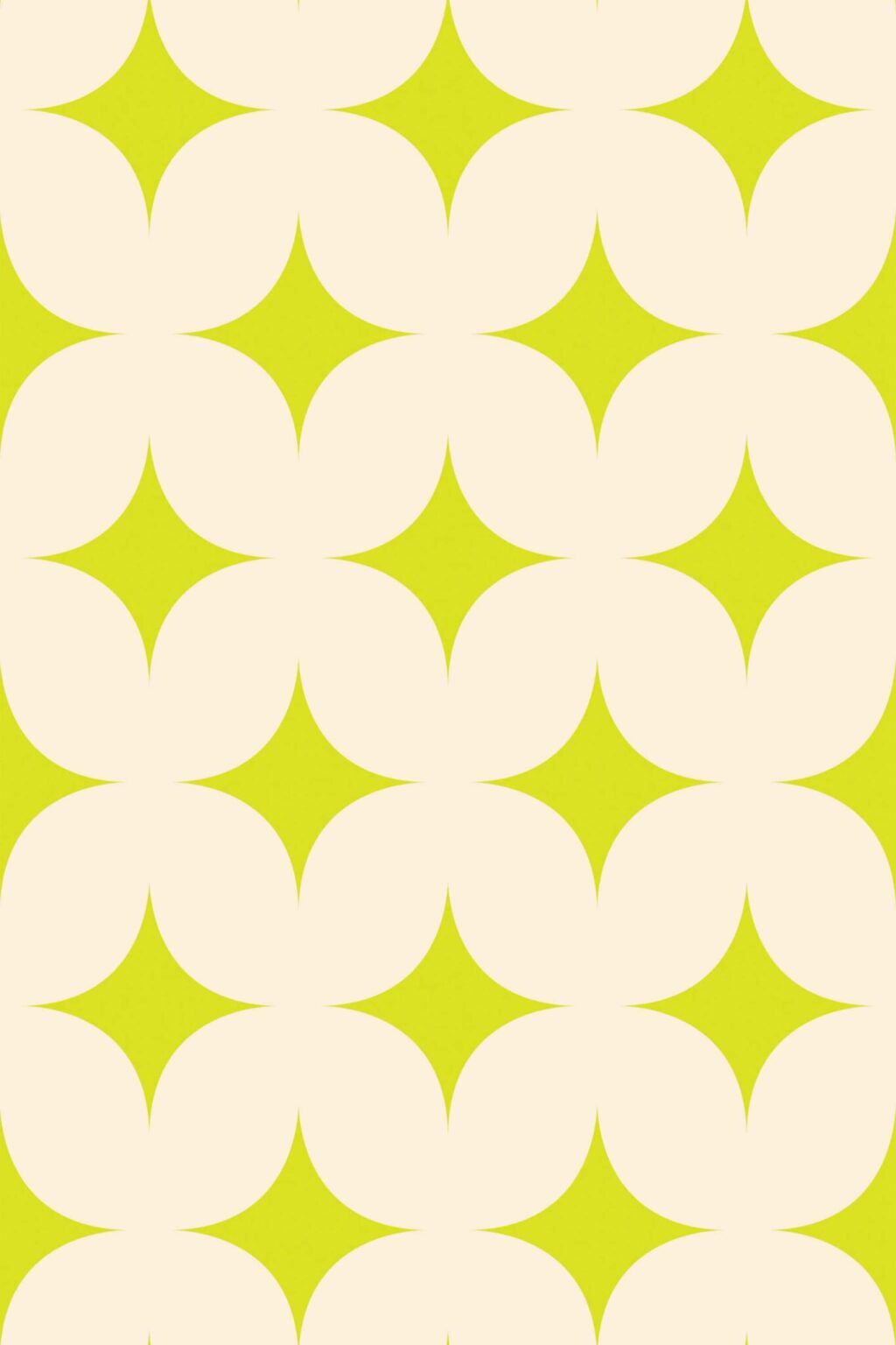 Retro Chartreuse Wallpaper Peel and Stick Wallpaper or Non-pasted