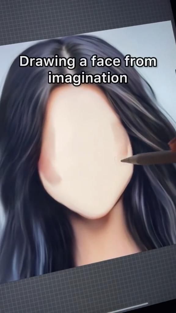 Drawing a face from imagination❗ ylanast/TT