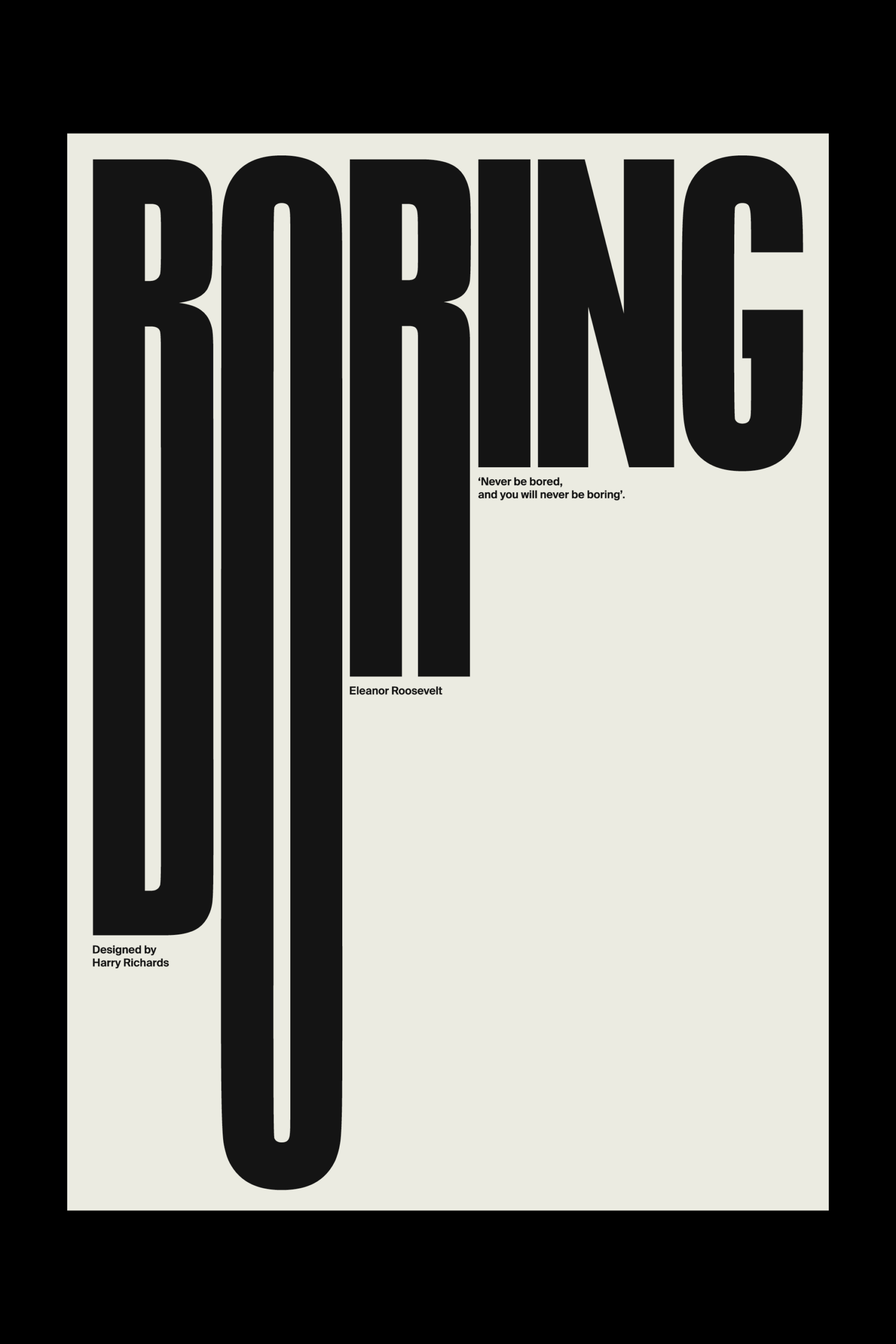 BORING Poster